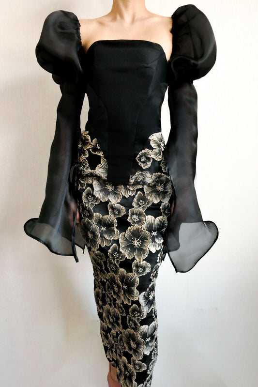 Tifa Jacquard Corset Top