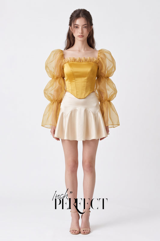 Belle Corset in Yellow (Top Only)