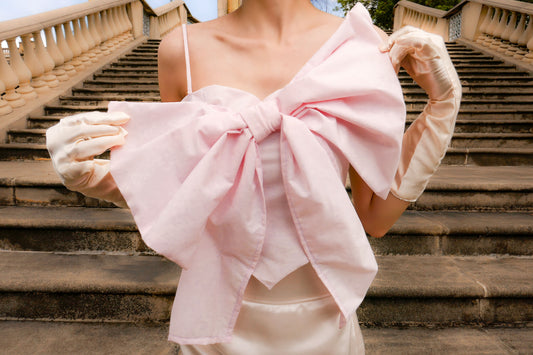 Blair Pink Oversized Ribbon Top