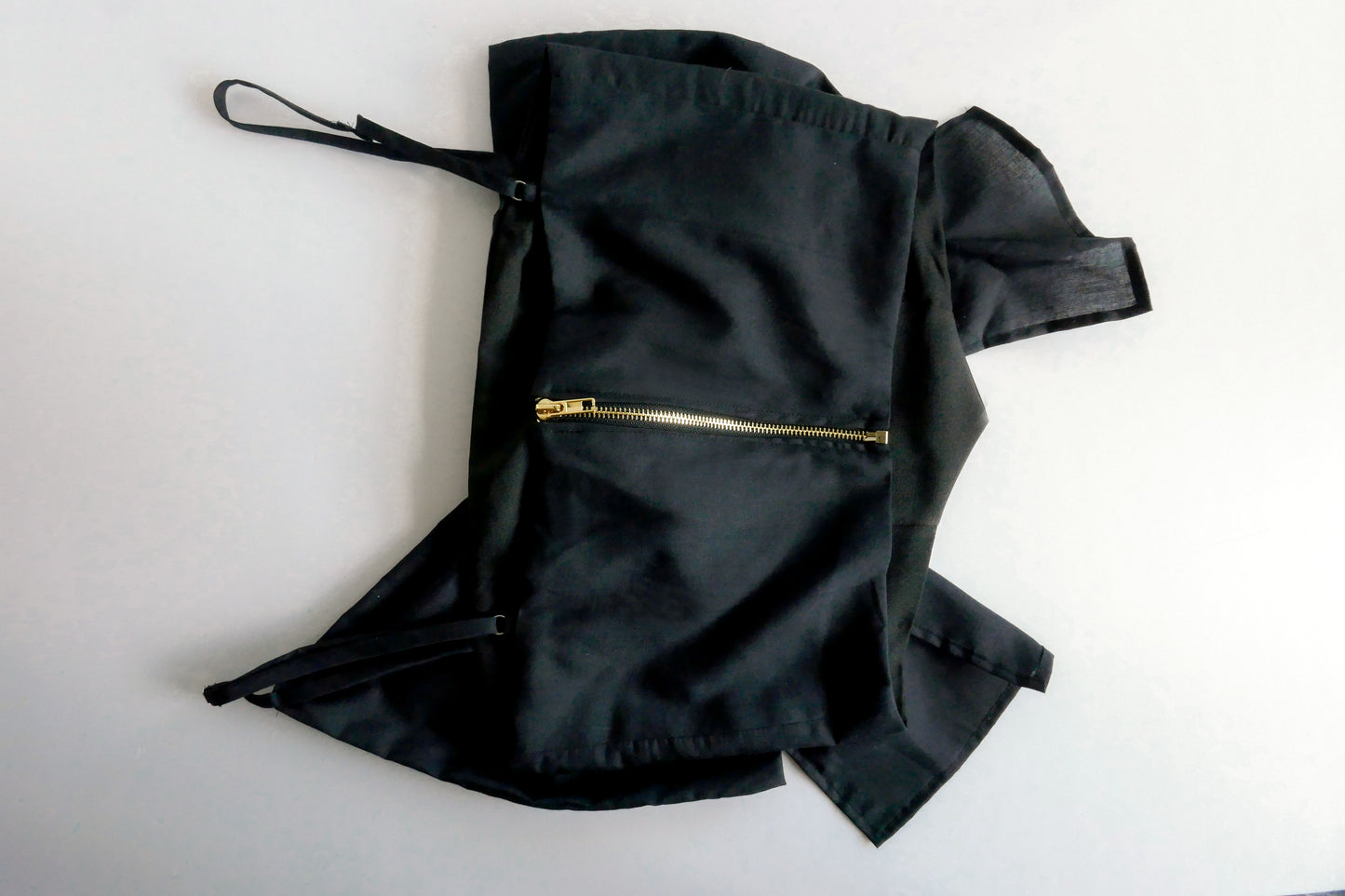 Blair Black Oversized Ribbon Top