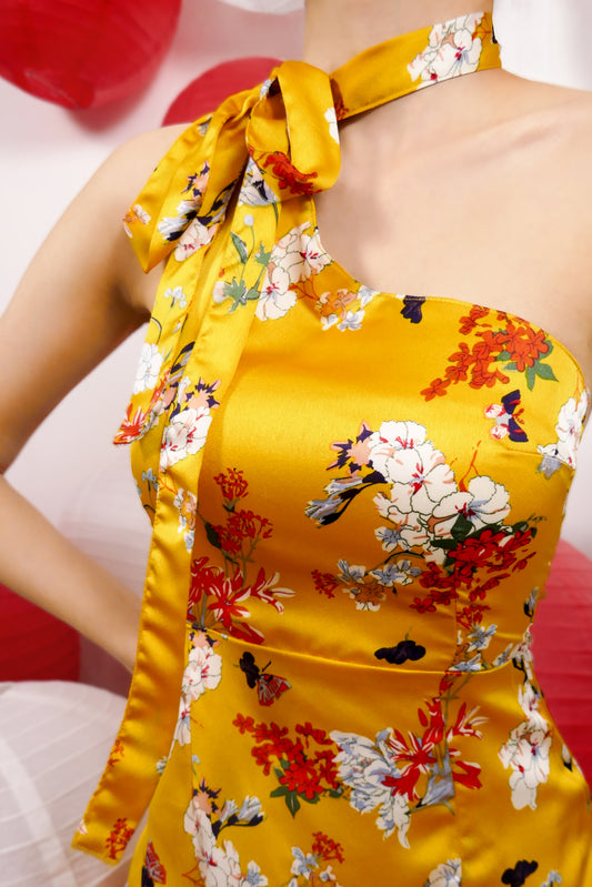 Canary One Shoulder Dress