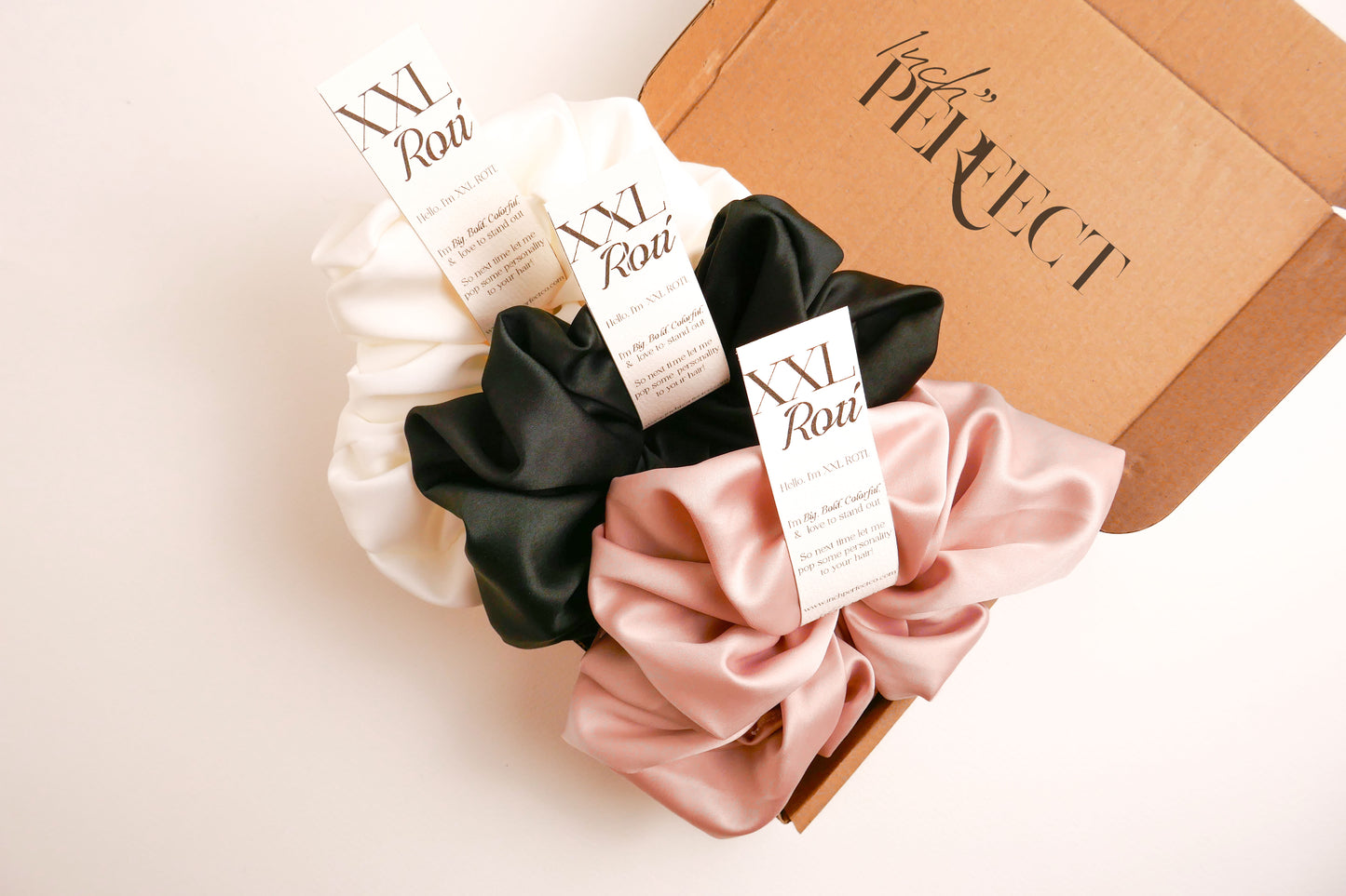 XXL ROTI SCRUNCHIE SET (BABY BLACK PINK)