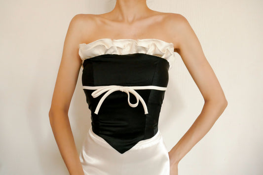 Beeble Black Frill Top