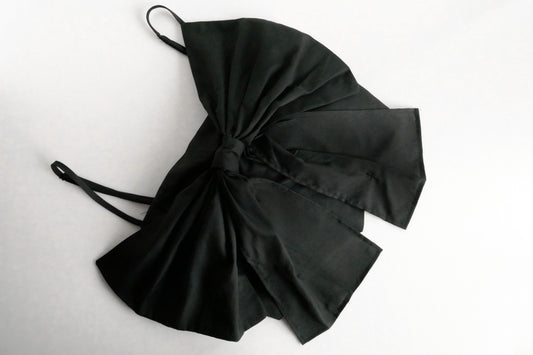 Blair Black Oversized Ribbon Top