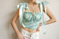 Peppermint Ruched Top