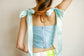 Periwinkle Ruched Top