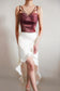 Delphin Midi Skirt in Ivory
